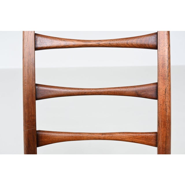 Model Lis Dining Chairs in Rosewood by Niels Koefoed for Koefoeds Møbelfabrik, 1960s, Set of 4 For Sale - Image 15 of 18