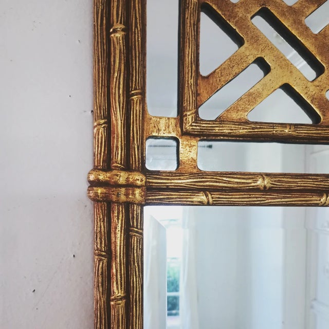 Friedman Brothers Large Chinoiserie Wall Mirror For Sale - Image 9 of 12