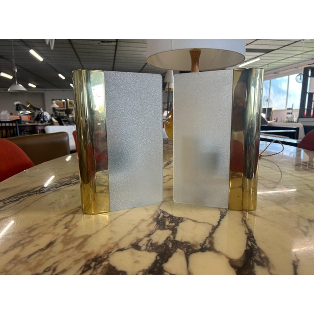 Metal Vintage Wall Lights in Glass and Brass from Metalarte, 1990, Set of 2 For Sale - Image 7 of 7