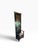 Late 20th Century Vintage Black Lacquer Chinoiserie Hall Tree With Mirror and Mohair Upholstered Seat For Sale - Image 5 of 11