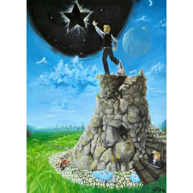 This beautiful original artwork entitled ''Bowie Life'' was realized by the Italian artist EMPHI in 2018. Oil paint on...