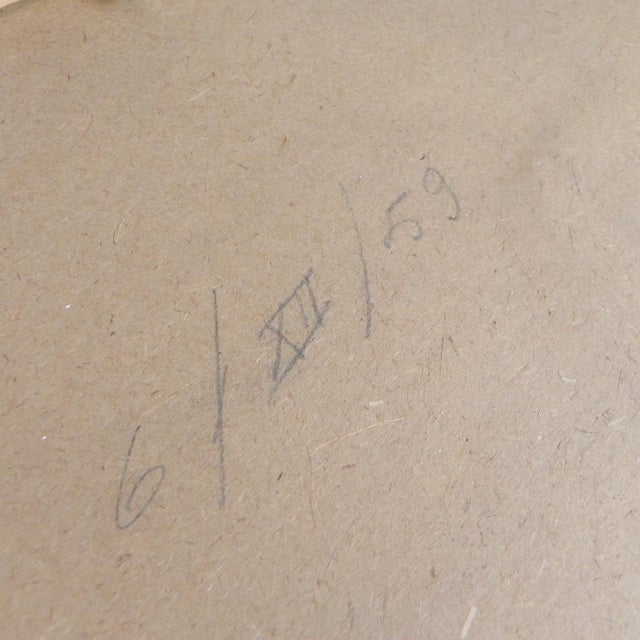 Vintage Faceted Mirror in Aluminum Frame, 1950s For Sale - Image 12 of 13