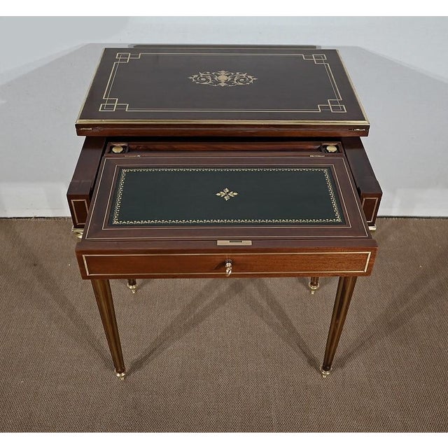 Small Game Table in Louis XVI Style, Late 19th Century For Sale - Image 13 of 18