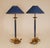 1970s Modern Gold and Blue Table Lamps from Maison Jansen, 1970s, Set of 2 For Sale - Image 5 of 9