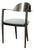Late 20th Century Elite Modernist Stainless Steel Dining Accent Chair Upholstered Seat For Sale