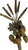 Monumental 19th-Century Italian Silver-Gilt Wood Eucharistic Altar Urns With Wheat and Grapes a Air For Sale - Image 9 of 12