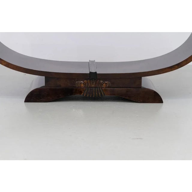 1930s Art Deco Norwegian Burl Coffee Table from Aase Dreieri, 1930s For Sale - Image 5 of 18
