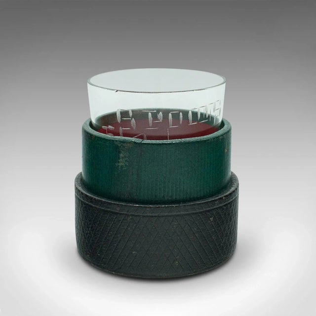 1880s Antique Victorian English Glass Apothecary Medicine Cup For Sale - Image 9 of 13