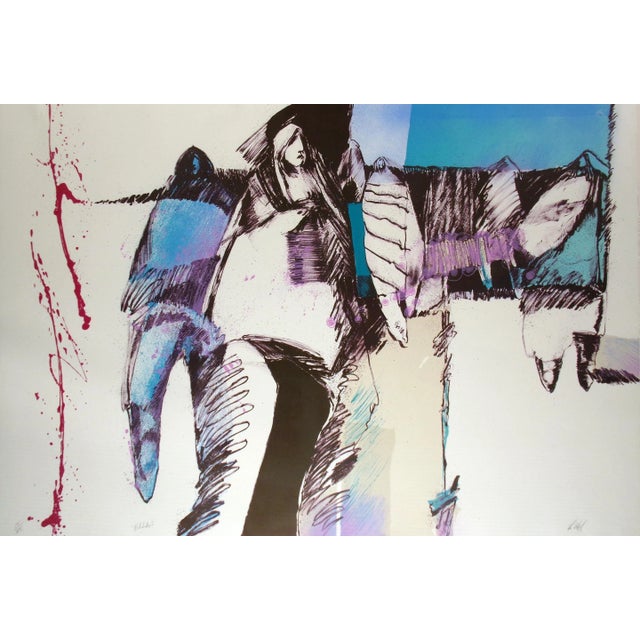 "Ella" framed Limited Edition Lithograph Hand signed by the artist Framed Size: 33-1/2" x 47-3/4" Paper Size: 30" x 44"...