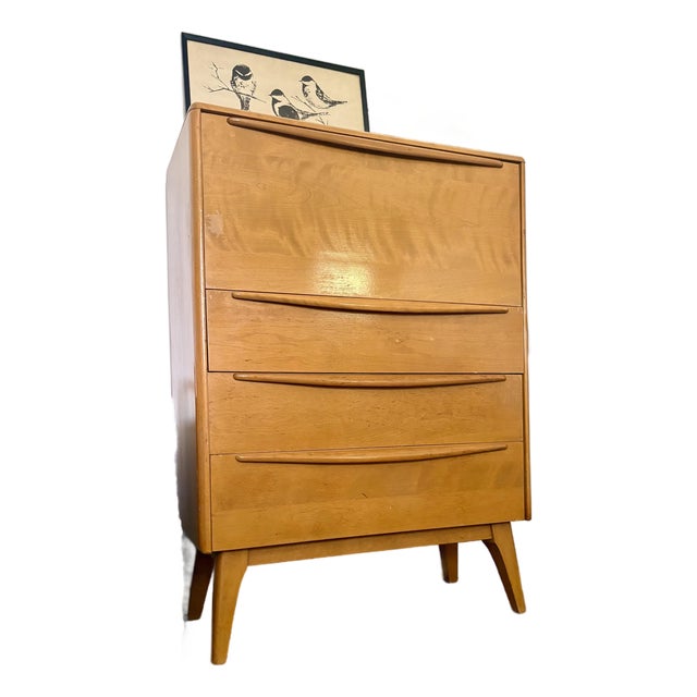 1940s Heywood Wakefield M389w Desk/Chest Wheat For Sale