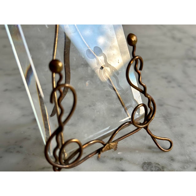 Art Nouveau Brass Picture Frame, Vienna, 1900s For Sale - Image 5 of 13