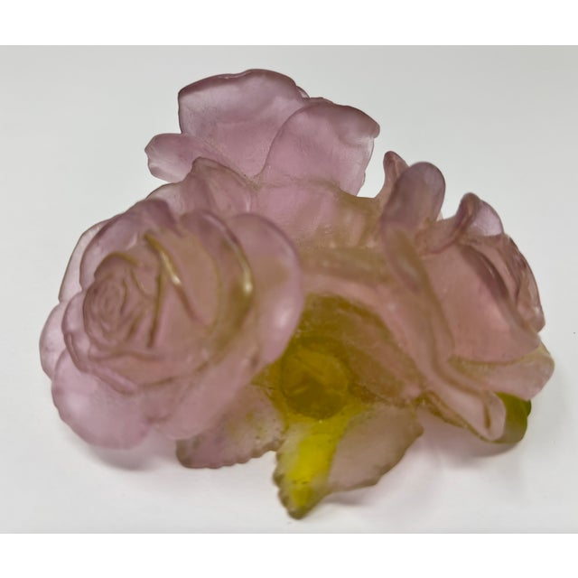Daum Daum Candleholder, Collectible Decorative Object, Glass, 1990, France For Sale - Image 4 of 14