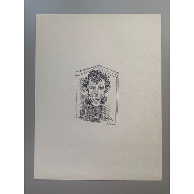 1960s 1964 Print Portfolio of Literary Caricatures by David Levine - Set of 17 For Sale - Image 5 of 18