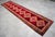 1960s Turkish Hand-Knotted Runner Rug Kitchen Hallway Decor Red & Pink 3x13 Ft Approx For Sale - Image 4 of 16