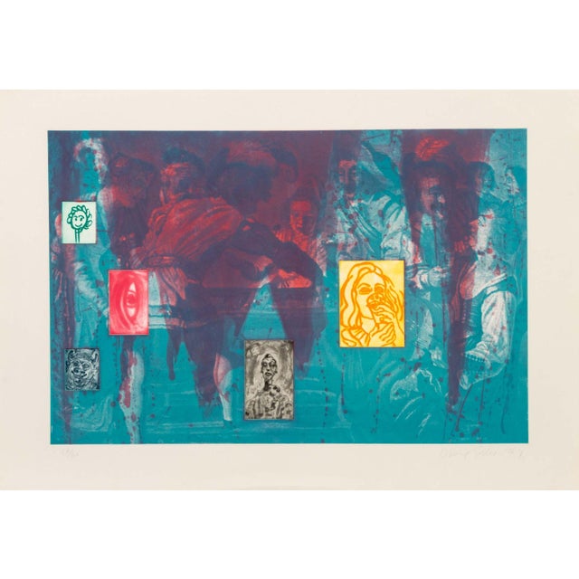 David Salle (American, b. 1952), Untitled (Canfield Hatfield 1), Color Etching and Aquatint and Photo-Etching in Colors on...