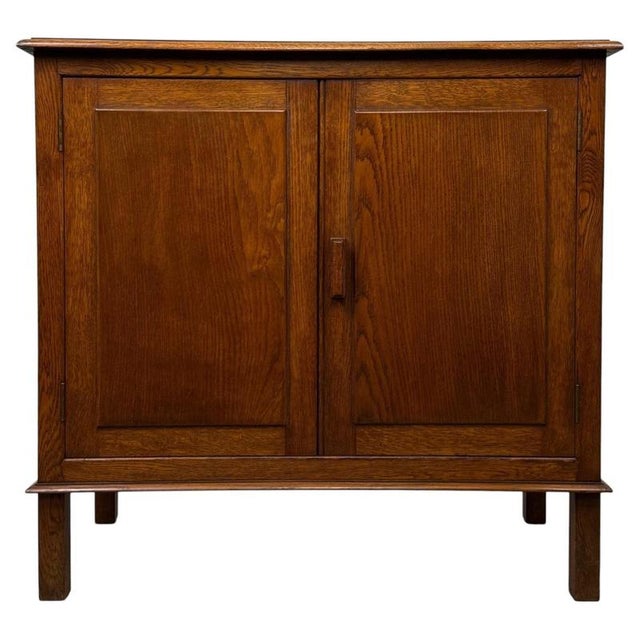 Antique English Edwardian Oak Buffet, 1890s For Sale - Image 11 of 11