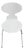 White Ant Chairs by Arne Jacobsen, Set of 6 For Sale