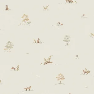 SAMPLE - Boråstapeter Little Fox Wallpaper In Soft Neutral