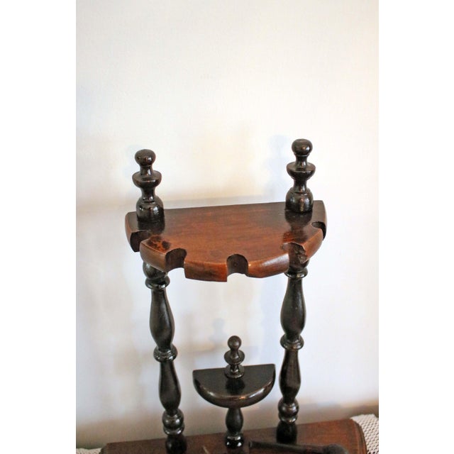 Victorian Pipe Holder in Walnut For Sale - Image 4 of 6