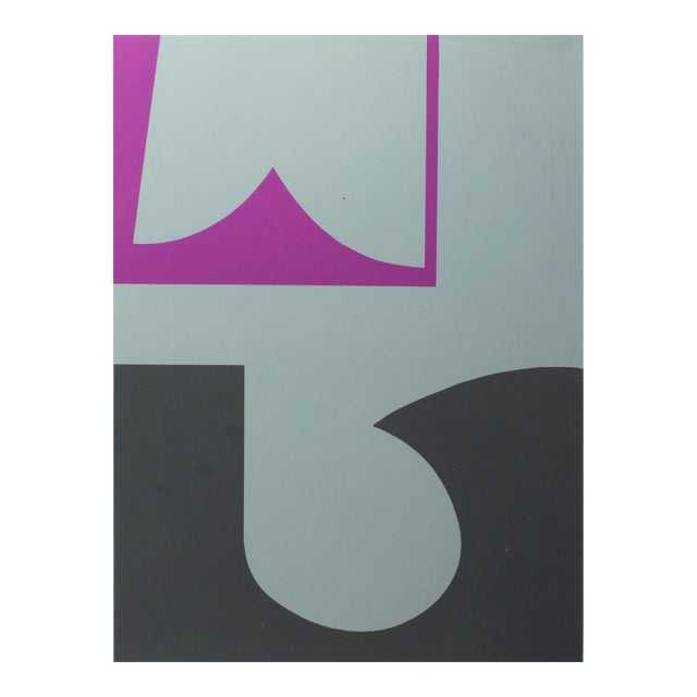 1973 Structure Series #48 Serigraph Print by Harry Hilson For Sale