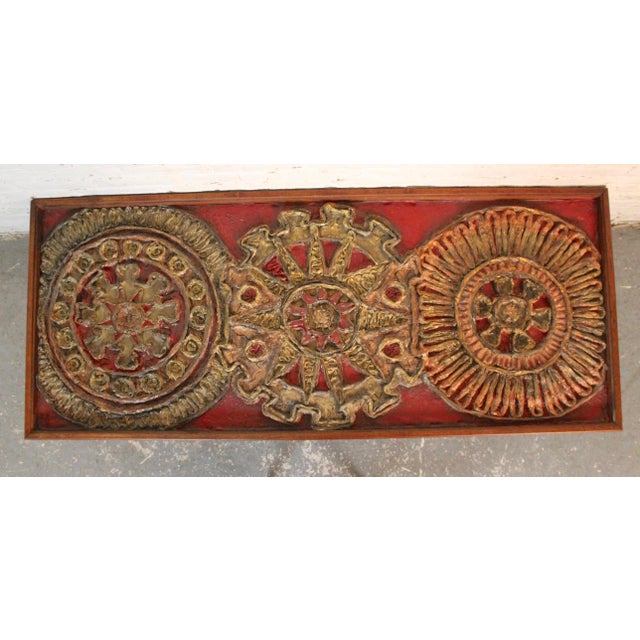 Mid-Century Modern Mid 20th Century Resin Art Coffee Table For Sale - Image 3 of 13