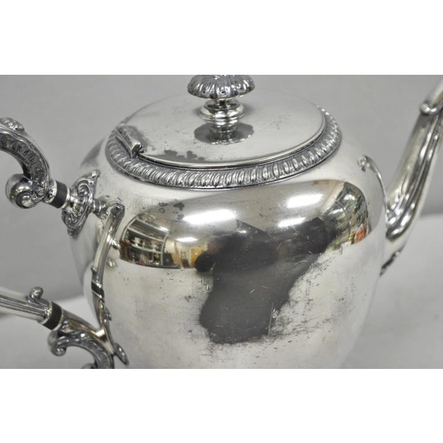 Antique Reed & Barton 4090 Silver Plated Victorian Tea Service - 5 Pc Set For Sale - Image 15 of 18