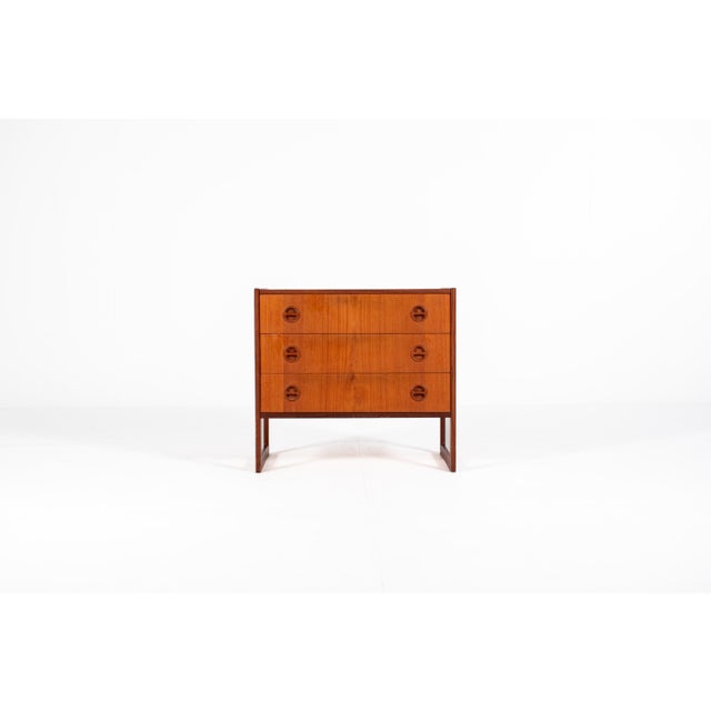 Mid-Century Modern Danish Teak Chest of Drawers by Arne Wahl Iversen, 1960s For Sale - Image 5 of 9