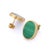 18k Yellow Gold 23.1 Ct Malachite Art Deco Earrings- A Pair For Sale - Image 4 of 9