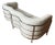 Vtg 'Onda' Sofa by De Pas D’Urbino + Lomazzi for Zanotta 1980s Cream + Chrome For Sale