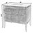 Coastal Bristol 36 in. W Marble and Wood 1 Drawer Ribbed Bathroom Vanity, Dark Roast Coffee Wire Brushed For Sale - Image 3 of 9