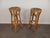 Wood Vintage Rattan Stools, 1960s, Set of 2 For Sale - Image 7 of 18