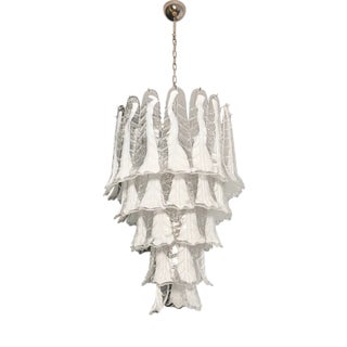 Vintage Italian Murano Chandelier in the style of Mazzega, 1990s For Sale