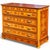 American Antique Folk Art Inlaid Chest of Drawers With Nautical Stars and Tombstones For Sale - Image 3 of 12