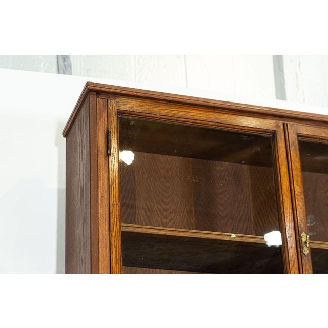 Oak Glazed Haberdashery Bookcase Cabinet, 1890 For Sale - Image 12 of 15