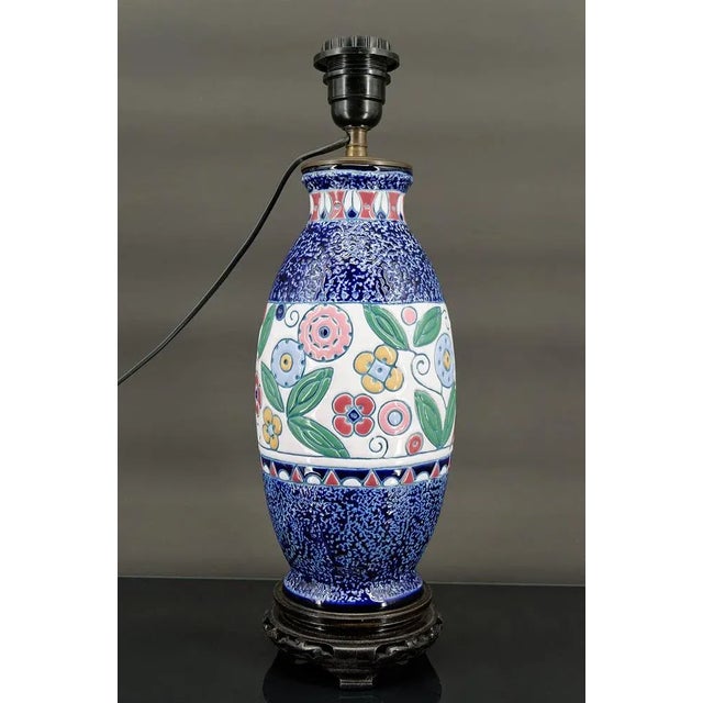 Boho Chic Art Deco Czechoslovakian Swallow Lamp, 1920 For Sale - Image 3 of 13