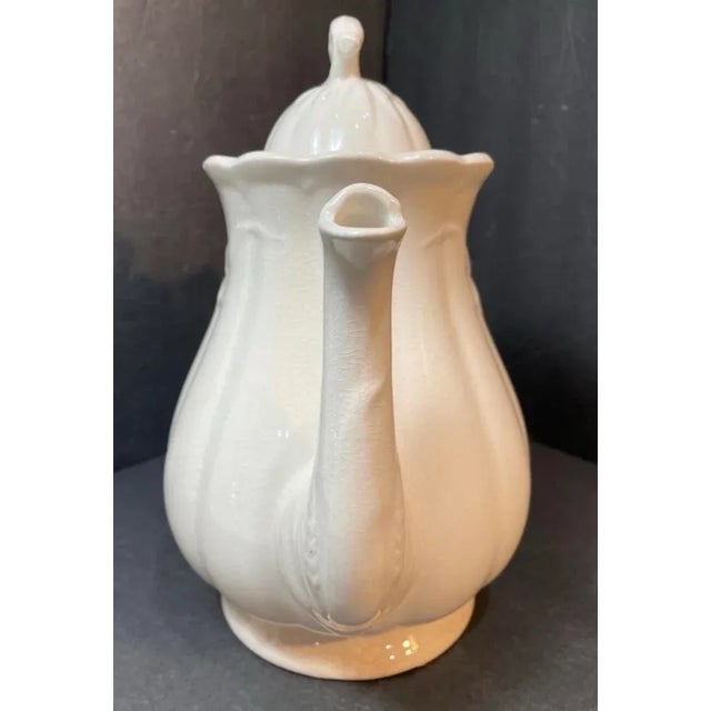 American Antique English Ironstone Coffee Pot or Tea Pot - William Adams For Sale - Image 3 of 6