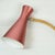 Mid-Century Austrian Pink Adjustable Wall Lamp attributed to Rupert Nikoll, 1950s For Sale - Image 9 of 18