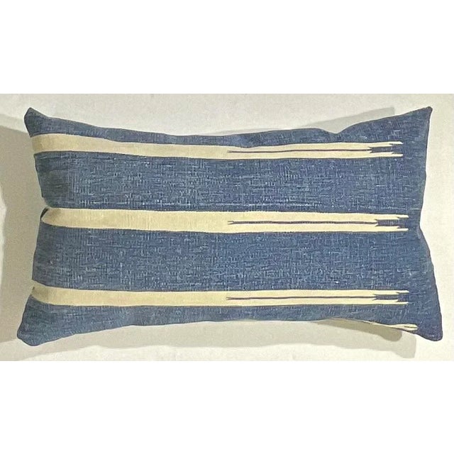 Single Flat Weave Antique Textile Pillow For Sale - Image 4 of 10