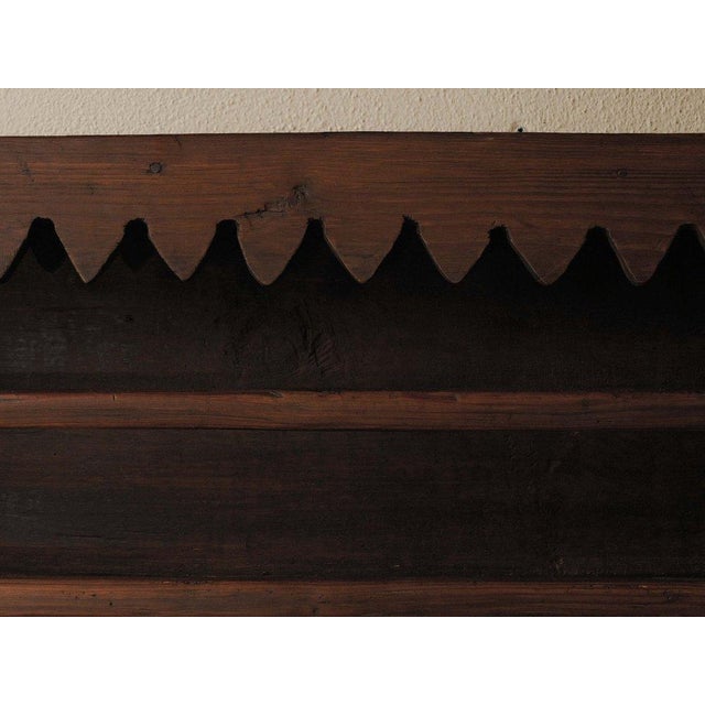 Wood Antique French Folk Art Wall Shelf in Wood, 1900 For Sale - Image 7 of 12
