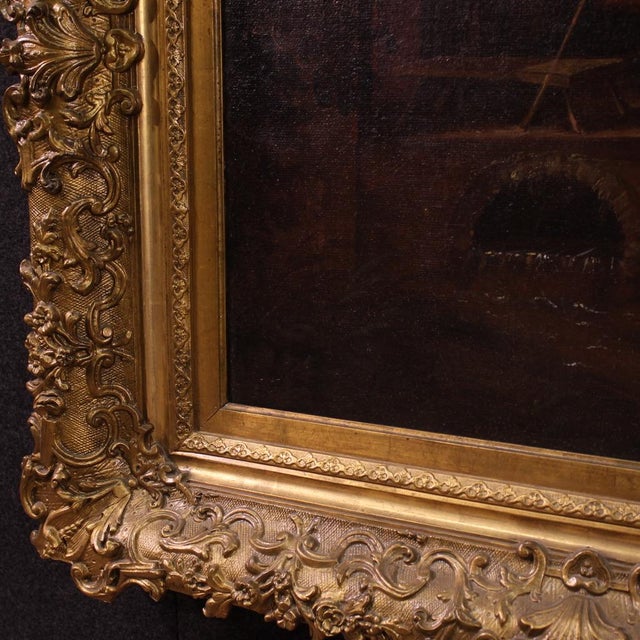 Flemish Landscape, Village Festival, 1640, Oil on Canvas, Framed For Sale - Image 9 of 17