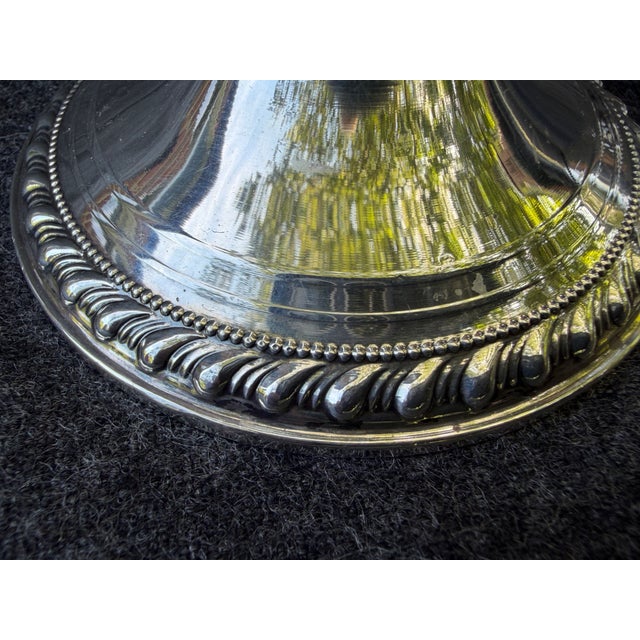 Vintage Sterling Silver Weighted Duchin Candlesticks a Pair For Sale In New York - Image 6 of 16