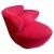 Burgundy Vladimir Kagan Serpentine Cloud Curved Sofas for Directional, Signed Pair For Sale - Image 8 of 18