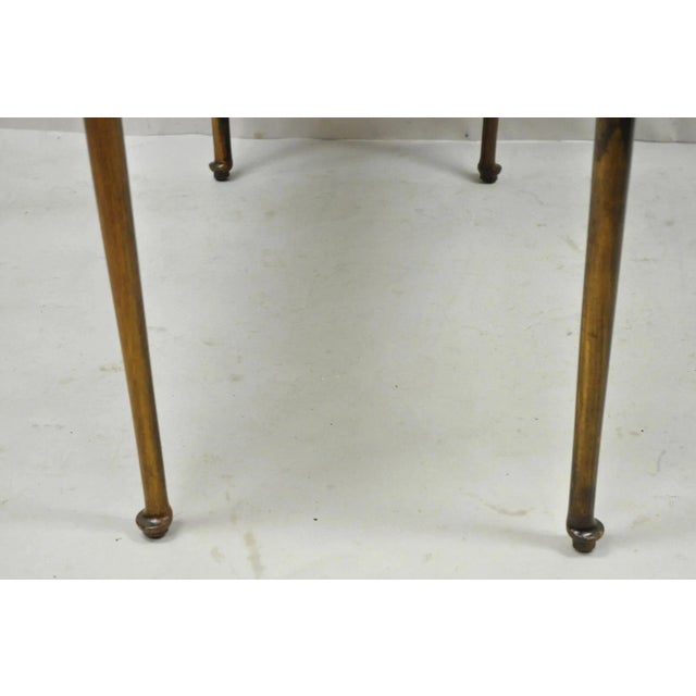 Antique American Colonial Cherry Wood Slender Leg Pembroke Lamp Side End Table For Sale - Image 11 of 12
