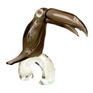 Licio Zanetti, Exquisite Signed Murano Handblown Glass Toucan Sculpture