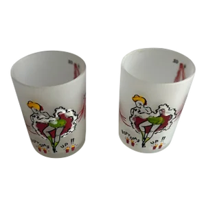 Can Can Bottoms Up Shot Glass