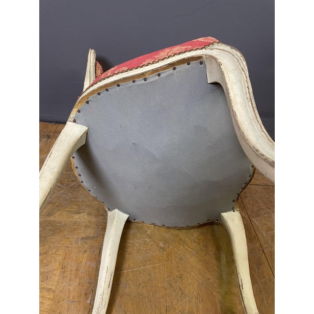Antique Louis XV Chairs in Polychrome Wood, 1890s, Set of 4 For Sale - Image 6 of 9