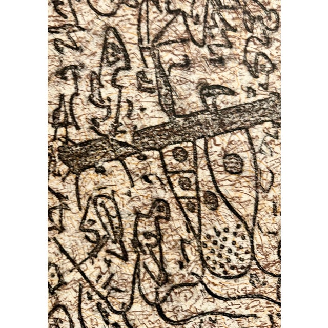 1960s Max Ernst, Max Ernst Dada Surrealist Hand Signed Lithograph Poster for a Jewish Museum, 1966 For Sale - Image 5 of 17