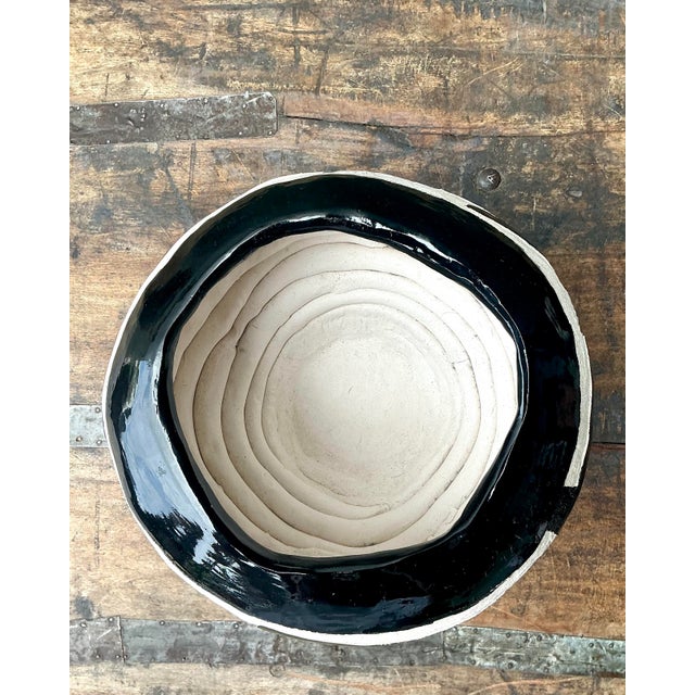 Late 20th Century Vintage Original Studio Pottery Coil Vase For Sale - Image 5 of 12