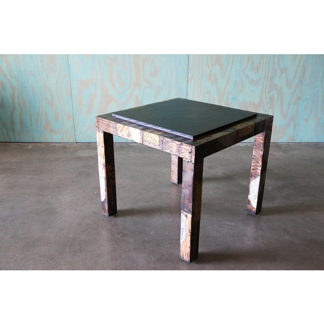 1960s Paul Evans for Directional Slate and Patchwork Game Center or Dining Table For Sale - Image 13 of 16