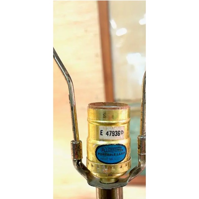 Mid-Century Modern Mid Century Clear Glass Lamp, Signed For Sale - Image 3 of 5